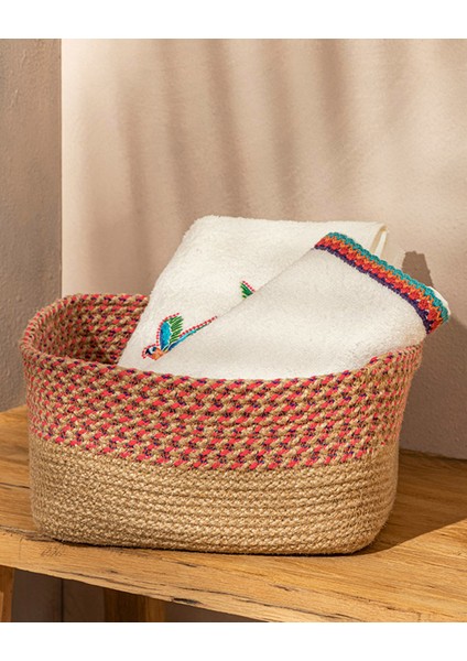 Andora Örgü Sepet 25X12 cm Pembe