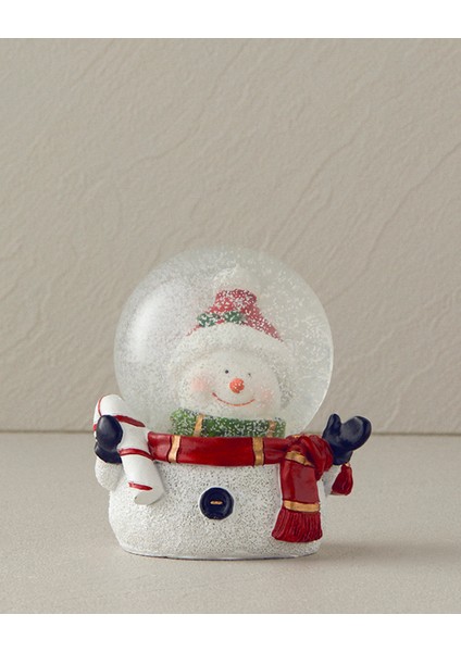 Yılbaşı Happy Snowman Kar Küresı 6,5x8,3x9 cm Beyaz fiyatları