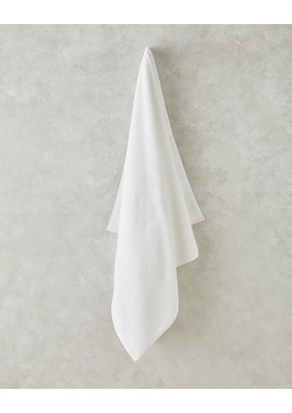 Rosita Microcotton Pamuklu Banyo Havlusu 90X150 cm Beyaz