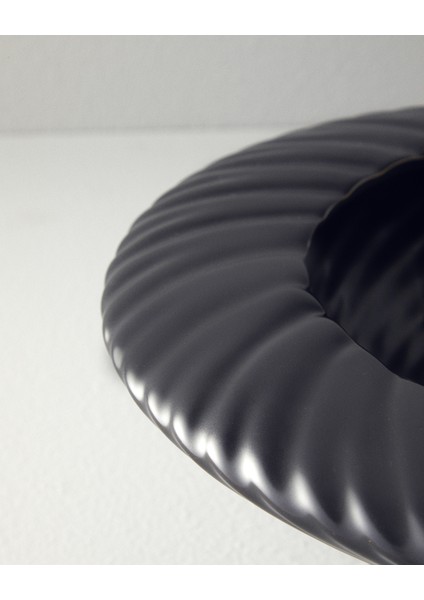 Crown Seramik Vazo 28 x 28 x 13 cm Antrasit