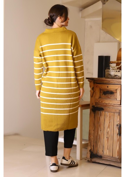 Yanları Yırtmaçlı Uzun Kollu Asit Kadın Elbise 5172-2K5 indirimleri