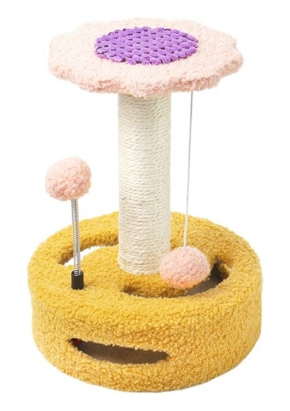 Mkjınmeı Kedi Tırmanma Çerçevesi Küçük Kedi Oyuncakları Yaratıcı Ayçiçeği Kedi Tırmalama Sütunu Malzemeleri (Yurt Dışından)