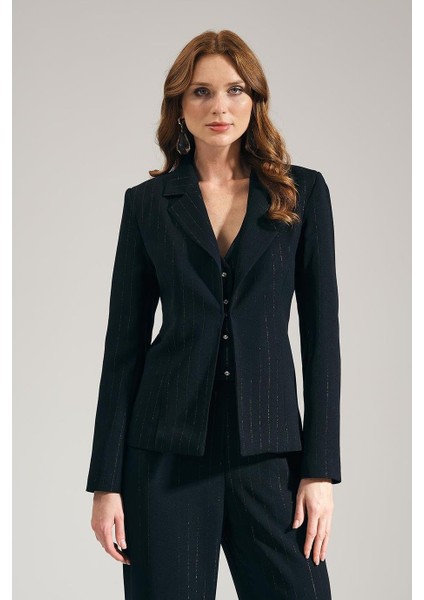 Desenli Kumaş Siyah Kadın Takım 80059-2K5 indirimleri