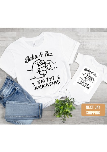 Baba Kız En Iyi Arkadaş Zıbın (Tek Ürün Fiyatıdır Kombin Yapmak Için 2 Adet Sepete Ekleyiniz)