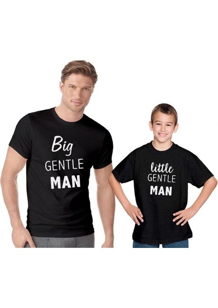 Baba Oğul Kız Gentle Man Tişört (Tek Ürün Fiyatıdır Kombin Yapmak Için 2 Adet Sepete Ekleyiniz)