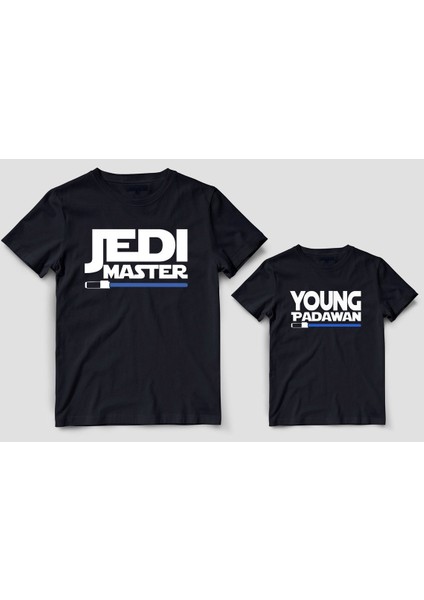 Baba Oğul Jedi Master Zıbın Tshirt (Tek Ürün Fiyatıdır Kombin Yapmak Için 2 Adet Sepete Ekleyiniz)