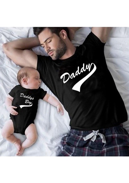 Daddy Daddys Boy Baba Oğul Kız Tshirt(Tek Ürün Fiyatıdır Kombin Yapmak Için 2 Adet Sepete Ekleyiniz)