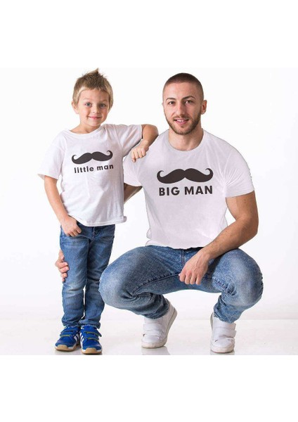 Bigman Little Man Baba Oğul Giyim Tişört (Tekli Üründür Kombin Yapmak Için 2 Adet Sepete Ekleyiniz)