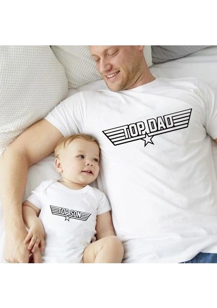 Baba Oğul Top Dad Gun Son Zıbın Tshirt (Tek Ürün Fiyatıdır Kombin Yapmak Için 2 Adet Sepete Ekleyini