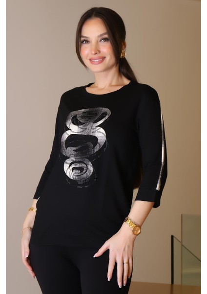 Yarım Balıkçı Uzun Kollu Siyah Kadın Kazak 0116-2K5 fırsatları