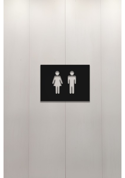 Wc Tabelası, Tuvalet Levhası, Kadın Erkek Tabela 2