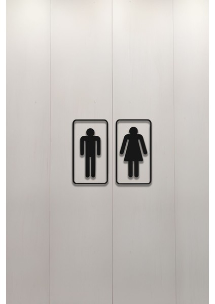 Wc Tabelası, Tuvalet Levhası, Kadın Erkek Tabela3 modelleri