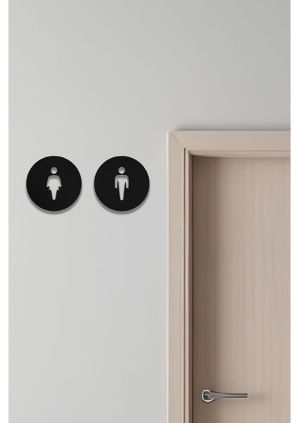 Wc Tabelası, Tuvalet Levhası, Kadın Erkek Tabela 4