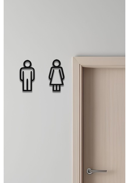 Wc Tabelası, Tuvalet Levhası, Kadın Erkek Tabela 9