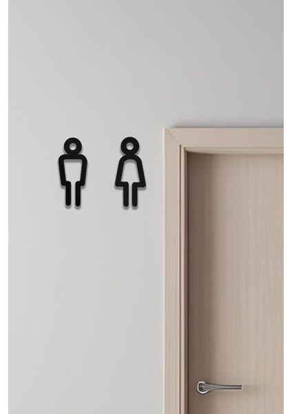 Wc Tabelası, Tuvalet Levhası, Kadın Erkek Tabela 12
