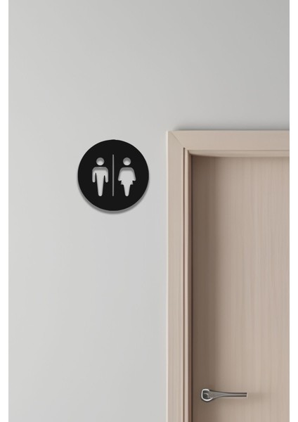 Wc Tabelası, Tuvalet Levhası, Kadın Erkek Tabela 17