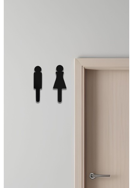 Wc Tabelası, Tuvalet Levhası, Kadın Erkek Tabela 25