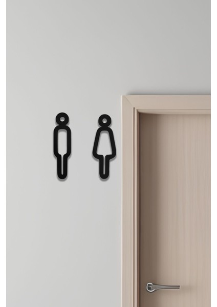 Wc Tabelası, Tuvalet Levhası, Kadın Erkek Tabela 26