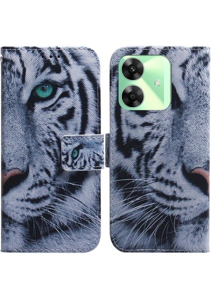 Realme C63 Pu Deri Manyetik Kapatma Boyalı Cüzdan Kartı Için Flip Case (Yurt Dışından)
