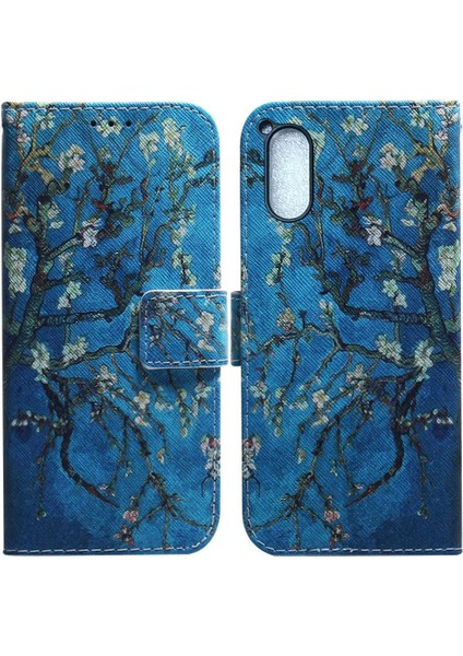 Sony Xperia 5 V Pu Deri Boyalı Cüzdan Kart Yuvaları Için Flip Case (Yurt Dışından)