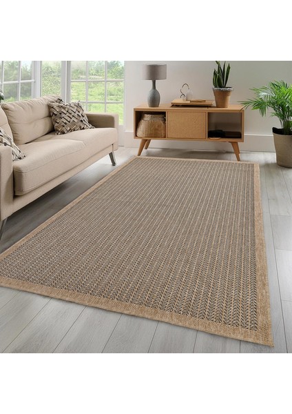 Avanos Modern Sisal Jüt Toz Vermez Balkon Bahçe Mutfak Dokuma Halı Kilim 07156A