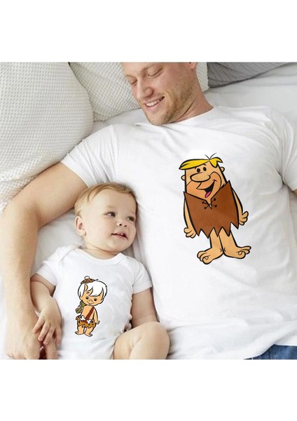 Baba Oğul Tişört Çakmaktaş(Tek Ürün Fiyatıdır Kombin Yapmak Için 2 Adet Sepete Ekleyiniz)