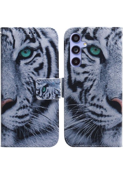 Samsung Galaxy S24 Artı Kart Yuvaları Için Flip Case Manyetik Kapatma Boyalı (Yurt Dışından)