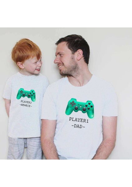 Baba Oğul Kız Giyim Player Tshirt (Tekli Üründür Kombin Yapmak Için 2 Adet Sepete Ekleyiniz)