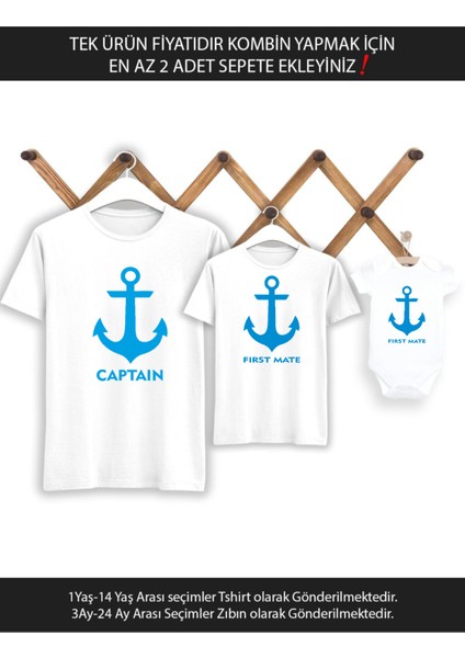 Baba Oğul Kız Captain First Mate(Tek Ürün Fiyatıdır Kombin Yapmak Için En Az 2 Adet Sepete Ekleyiniz