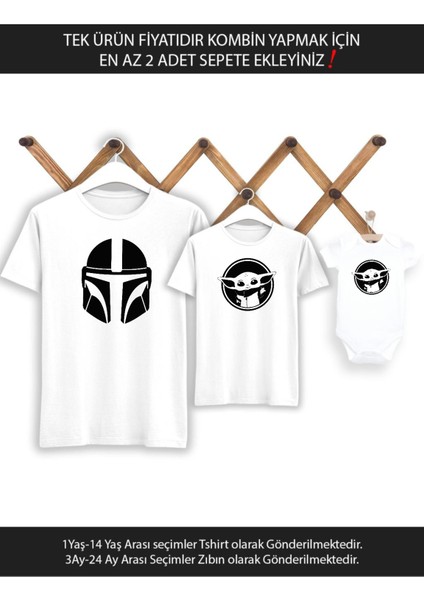 Mandolarian Baby Yoda Baba Oğul Kız (Tek Ürün Fiyatıdır Kombin Yapmak Için En Az 2 Adet Sepete Ekley