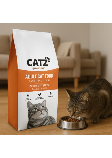Tavuklu Yetişkin Kedi Maması