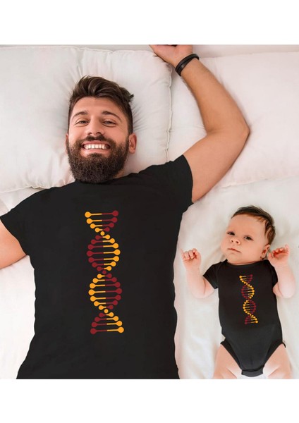 Sarı Kırmızı Dna Baba Oğul Kız (Tek Ürün Fiyatıdır Kombin Yapmak Için En Az 2 Adet Sepete Ekleyiniz)