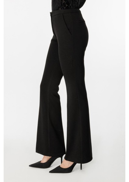 Ekol Ispanyol Paça Siyah Kadın Pantolon 1185-2K5 fırsatları