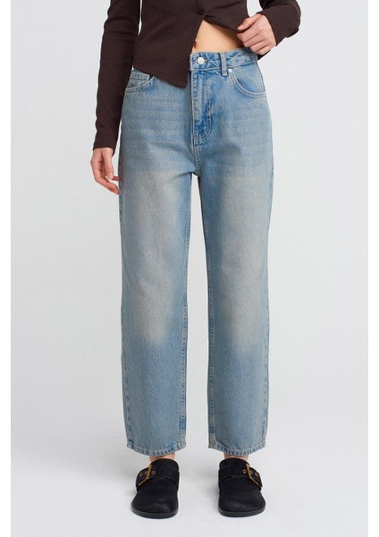 Boru Paça Mavi Kadın Pantolon 71350-2Y5 fiyatları