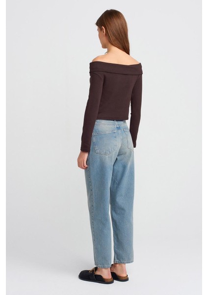 Boru Paça Mavi Kadın Pantolon 71350-2Y5 fırsatları