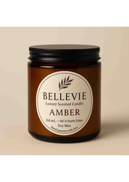 candles El Yapımı Kavanoz Kokulu Mum – Amber