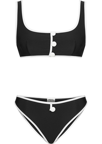 Düğme Aksesuarlı Bikini Seti IS1250038023001
