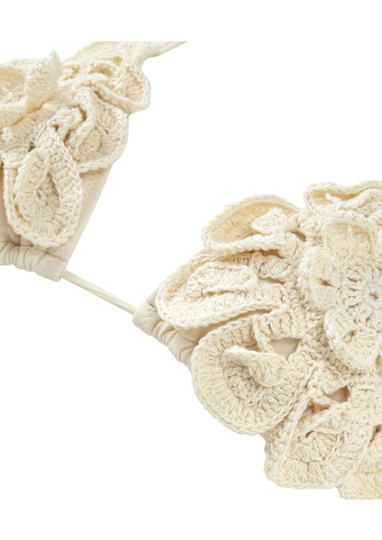 Kroşe Aplikeli Bikini Seti IS1250038028018 fırsatları