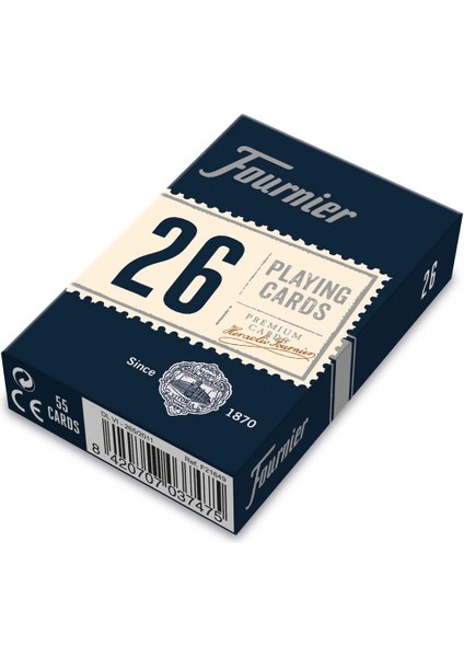 Fournier Bridge Oyun Kartları Nº 26, Standard Endeks-Mavi