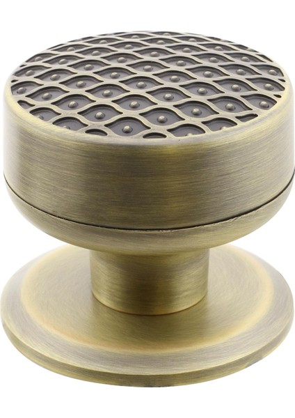 Kapı Tokmağı Topuzu Kolu Metal Tokmak Antik Sarı