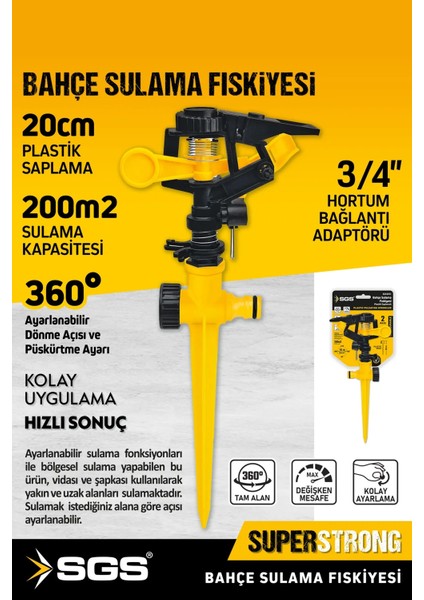 Bahçe Sulama Fıskiyesi (Plastik Saplama) fiyatları