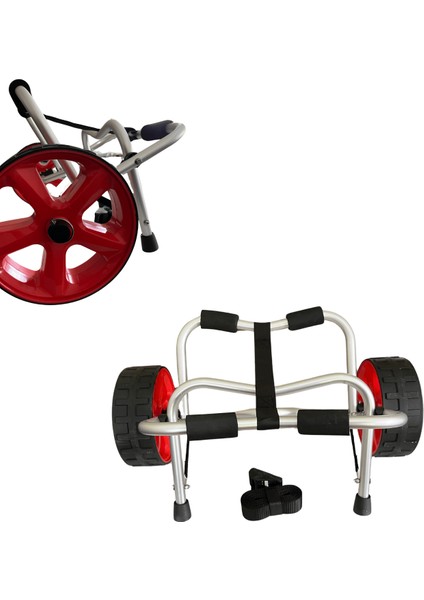Pedallı Avcı Kanosu Profesyonel Fin Pedal Sistemi Yeşil Kano 335X88X34
