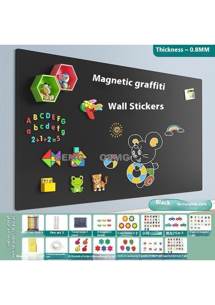 Yeni Çocuk Ev Öğretimi Silinebilir Yazı Tahtası Manyetik Çıkarılabilir Duvar Öğrenme Grafiti Yazı Tahtaları (Yurt Dışından)