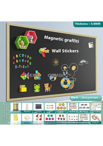 Yeni Çocuk Ev Öğretimi Silinebilir Yazı Tahtası Manyetik Çıkarılabilir Duvar Öğrenme Grafiti Yazı Tahtaları (Yurt Dışından)