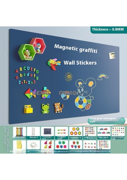 Yeni Çocuk Ev Öğretimi Silinebilir Yazı Tahtası Manyetik Çıkarılabilir Duvar Öğrenme Grafiti Yazı Tahtaları (Yurt Dışından)