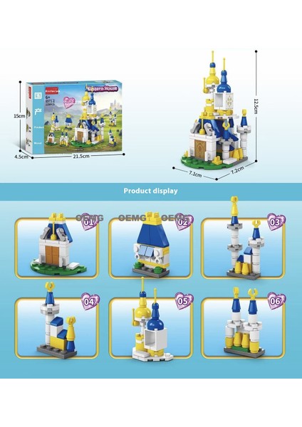 Yeni Çocuk Montajlı Bloklar Diy Küçük Parçacıklar Doğum Günü ve Tatil Puzzle Blok Oyuncaklar (Yurt Dışından)