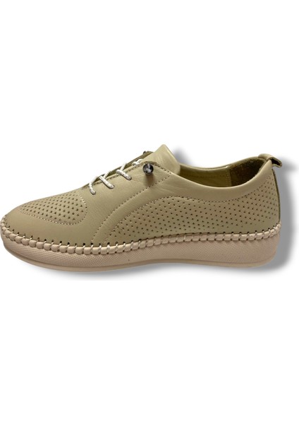 Dm 212-25 Hakiki Deri Anatomik Slip On Kadın Ayakkabı