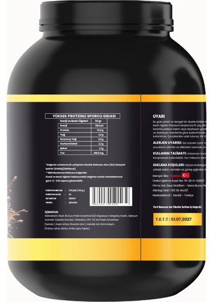 Beef And Whey Protein 2176 gr-Çikolata-Aroma fiyatları