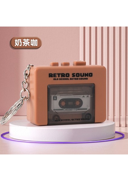 Retro Ses Kaydedici Kolye Anahtarlık Kayış Kaseti Kol Müzik Koyabilir (Yurt Dışından)