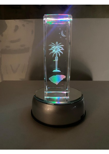 Dekoratif Cam Dönen Masa Lambası Adaptörlü Pilli fırsatları